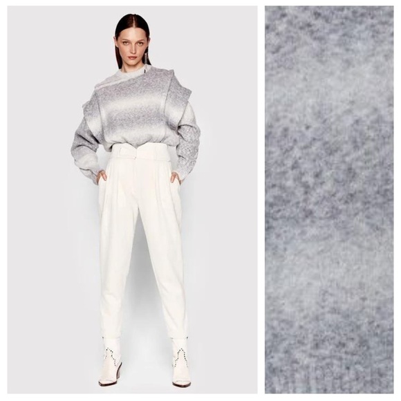 IRO Paris Neutral Gray Valya Oversized Sweater - Picture 1 of 6